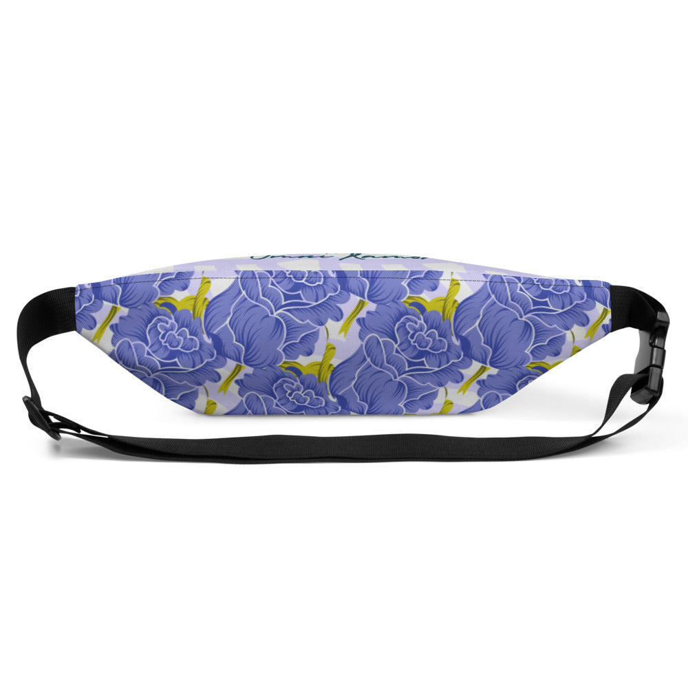 Signature Blue Flower Fanny Pack