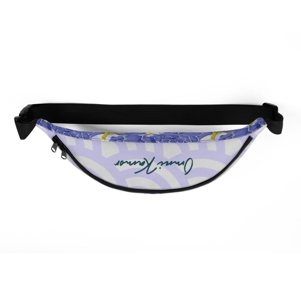 Signature Blue Flower Fanny Pack
