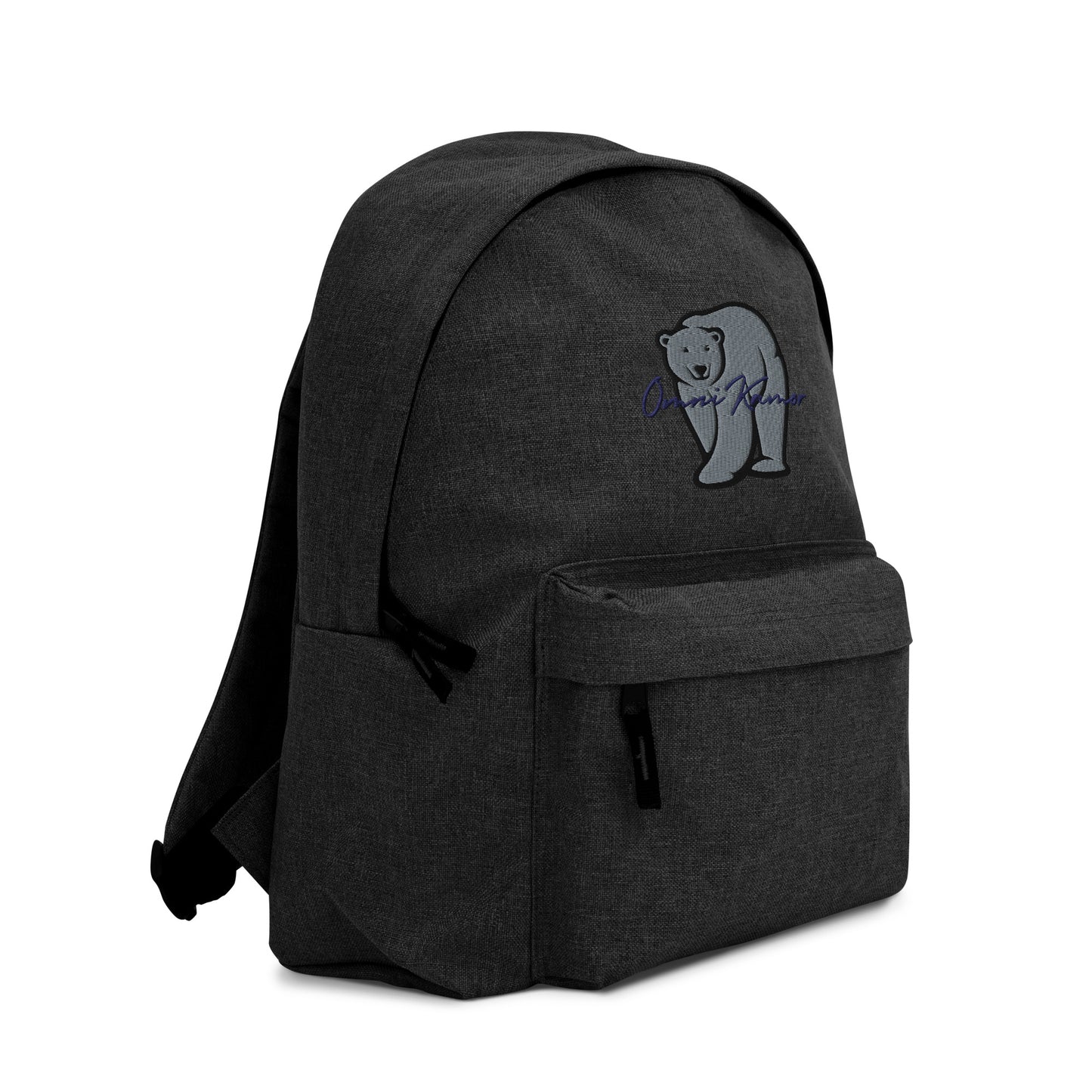 Embroidered Signature Polar Bear Backpack