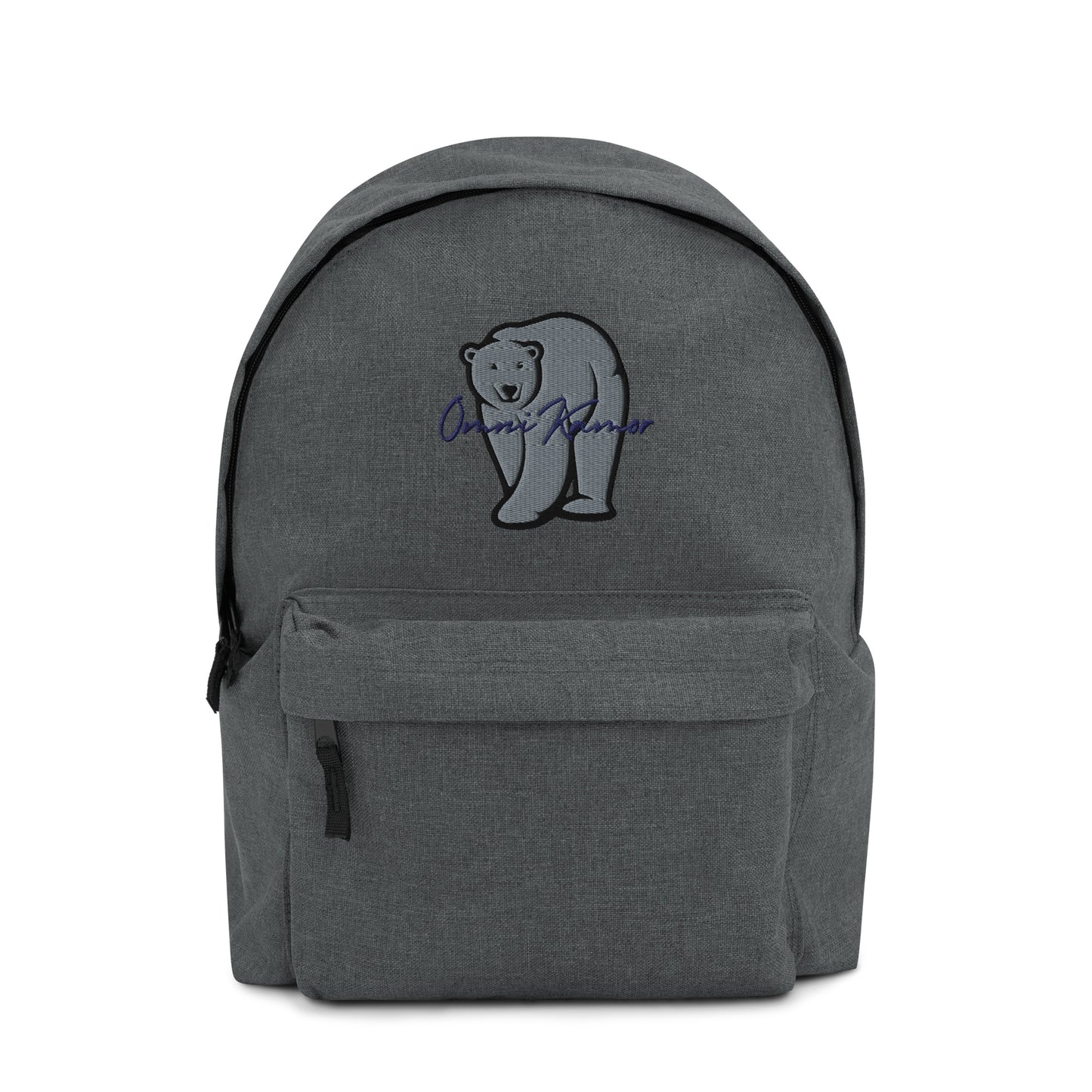 Embroidered Signature Polar Bear Backpack