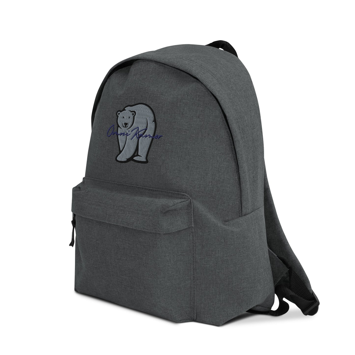 Embroidered Signature Polar Bear Backpack