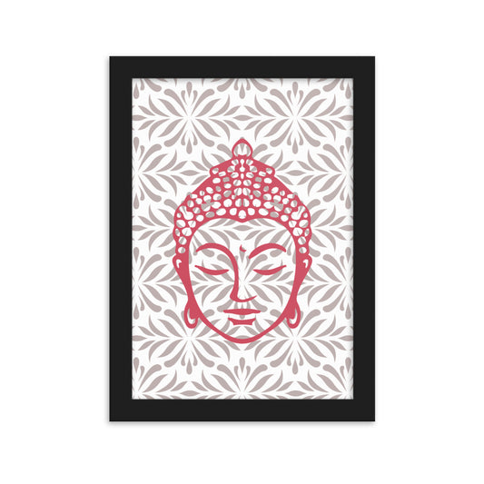 Rose Buddha Framed Matte Paper Poster Vertical
