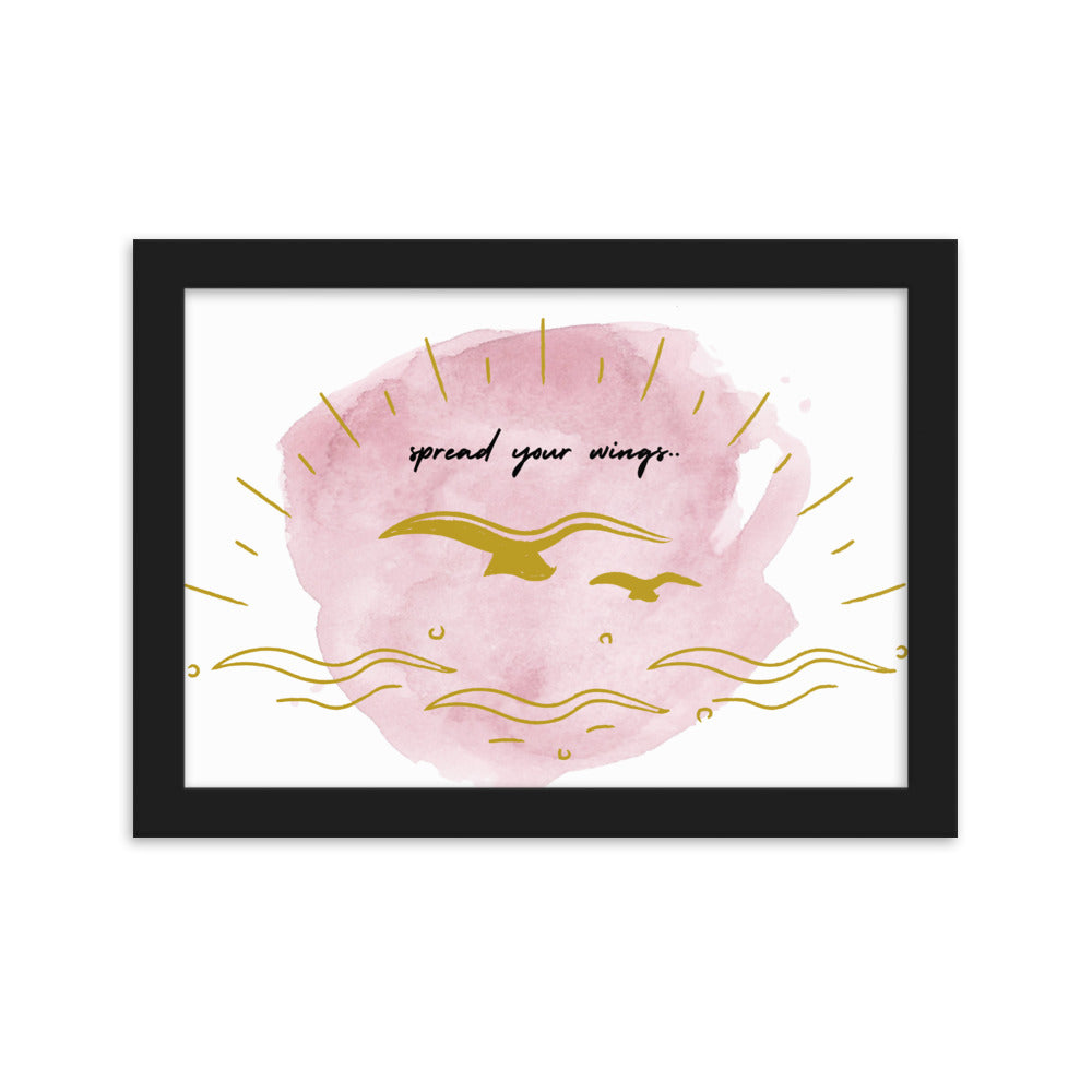 "Thankful for the Little Things" Framed Matte Paper Poster B