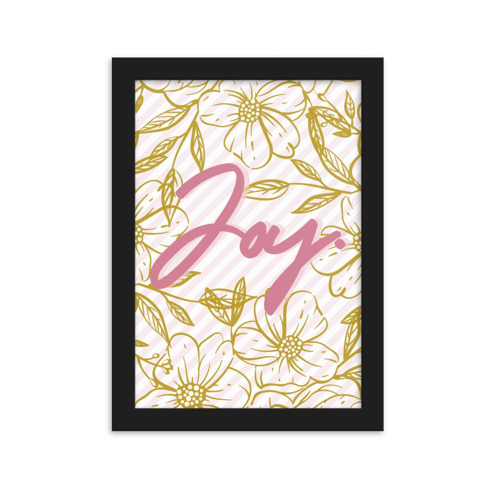 "Thankful for the Little Things" Framed Matte Paper Poster H