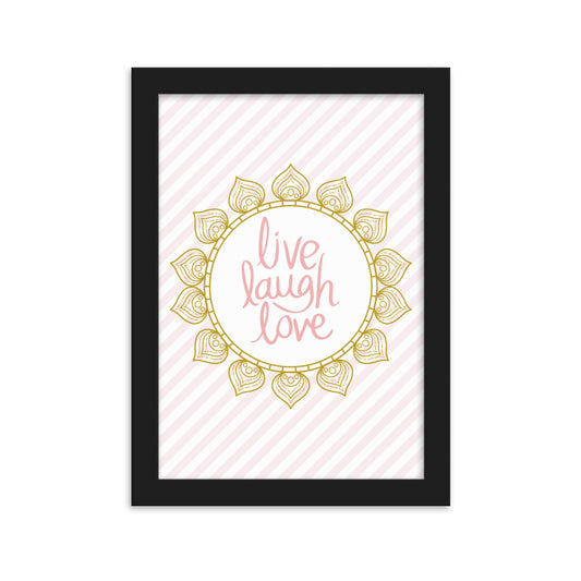 "Thankful for the Little Things" Framed Matte Paper Poster K