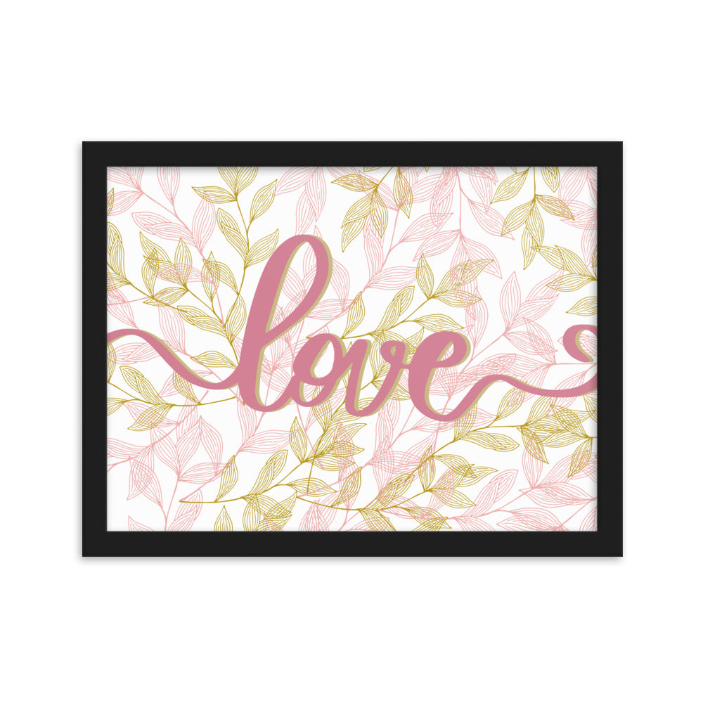 "Thankful for the Little Things" Framed Matte Paper Poster A