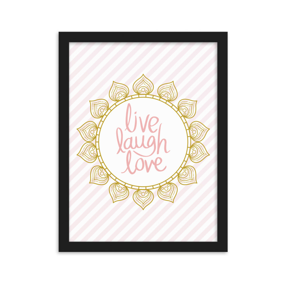 "Thankful for the Little Things" Framed Matte Paper Poster K