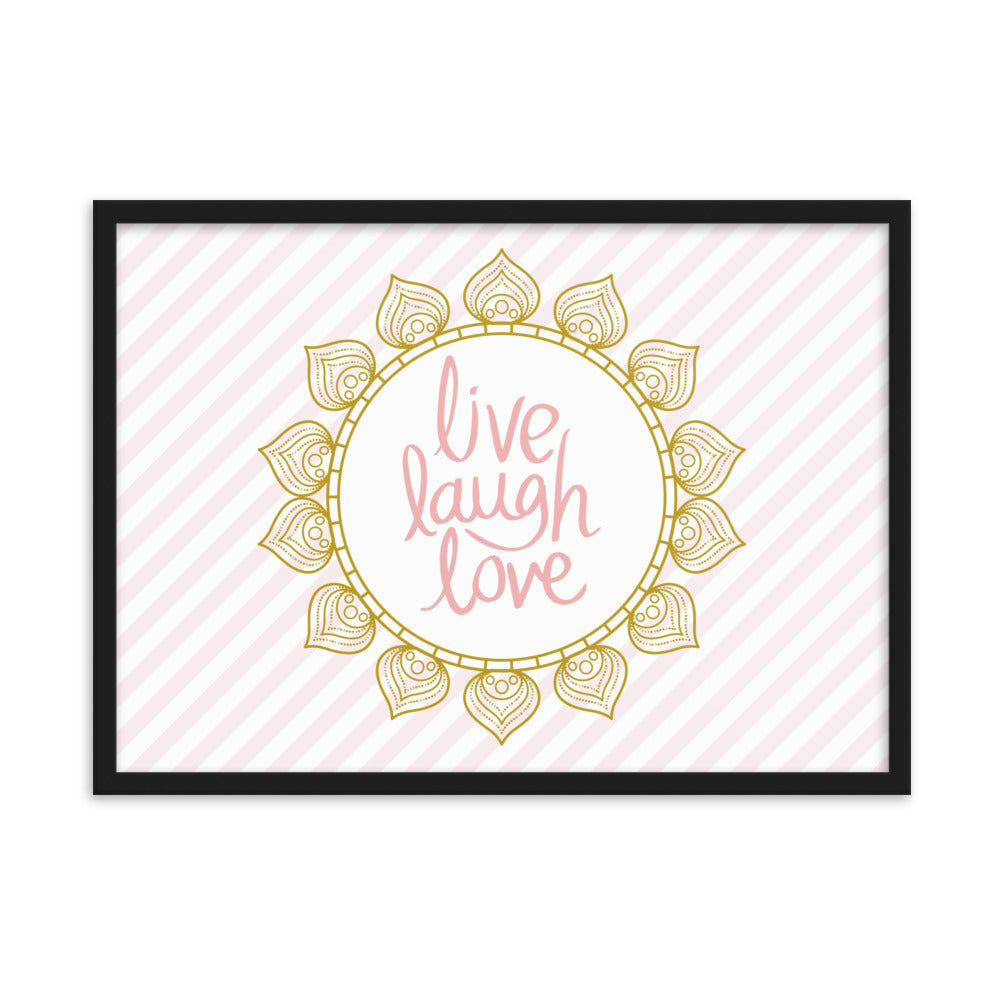 "Thankful for the Little Things" Framed Matte Paper Poster C