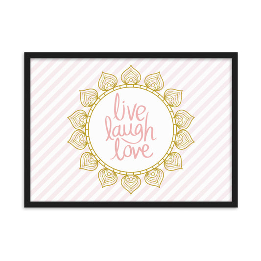 "Thankful for the Little Things" Framed Matte Paper Poster C