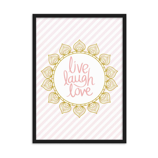 "Thankful for the Little Things" Framed Matte Paper Poster K