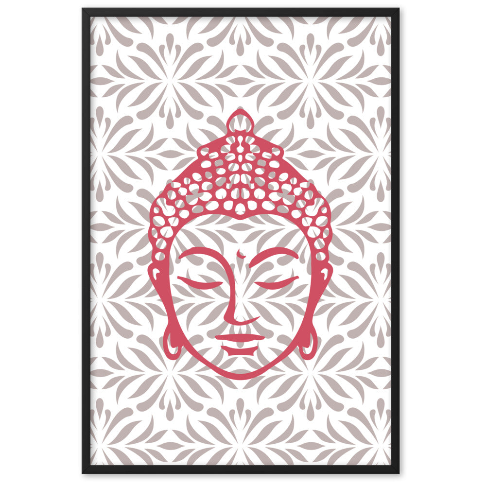 Rose Buddha Framed Matte Paper Poster Vertical