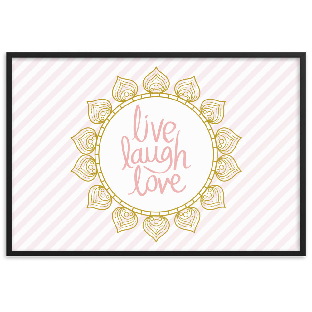 "Thankful for the Little Things" Framed Matte Paper Poster C