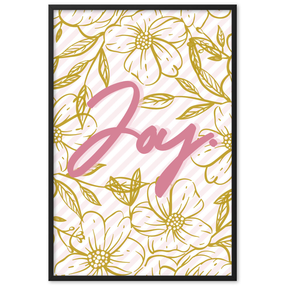 "Thankful for the Little Things" Framed Matte Paper Poster H