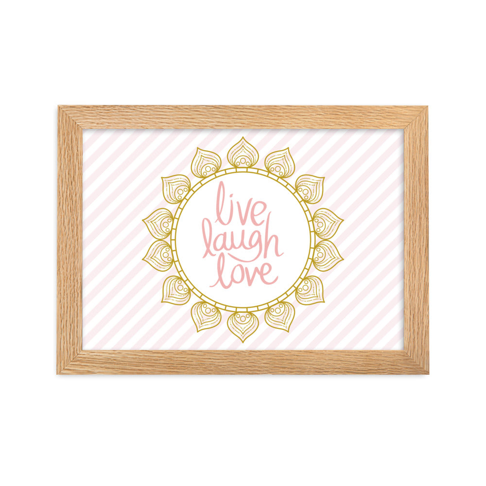 "Thankful for the Little Things" Framed Matte Paper Poster C