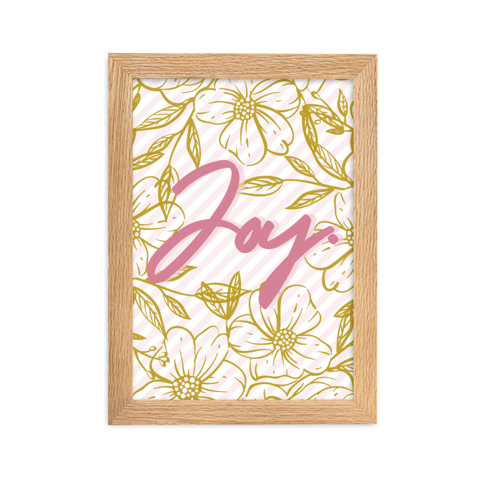 "Thankful for the Little Things" Framed Matte Paper Poster H