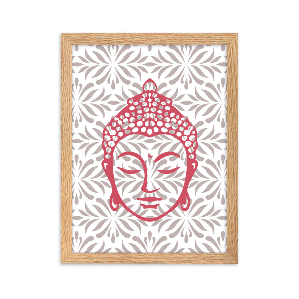 Rose Buddha Framed Matte Paper Poster Vertical