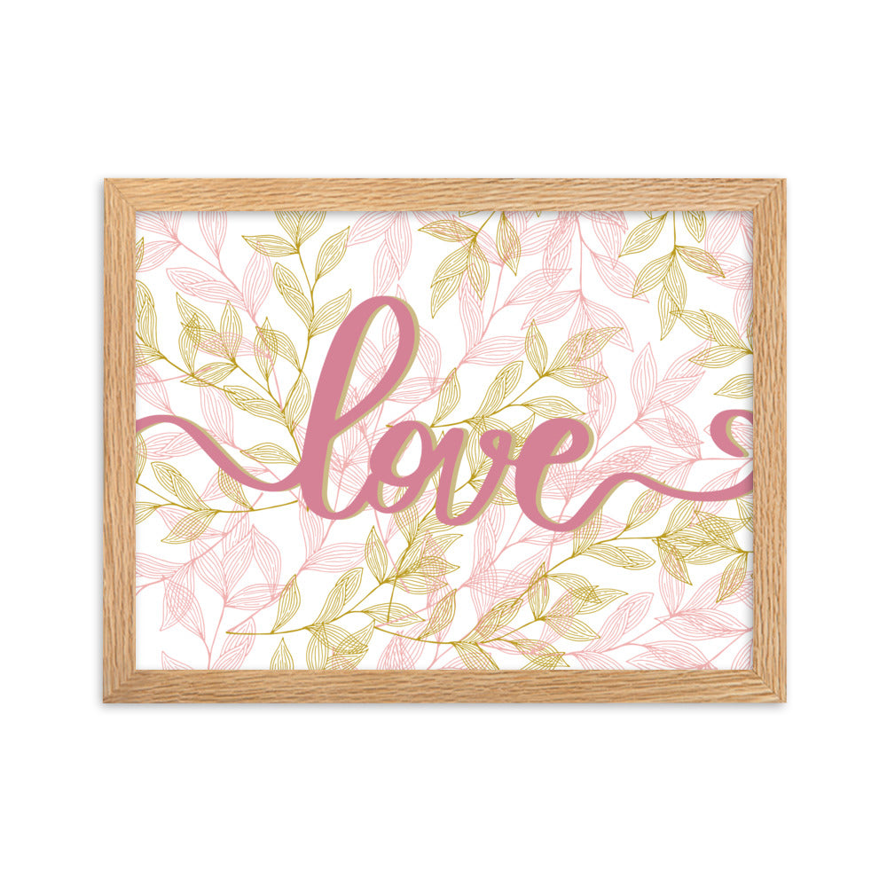 "Thankful for the Little Things" Framed Matte Paper Poster A