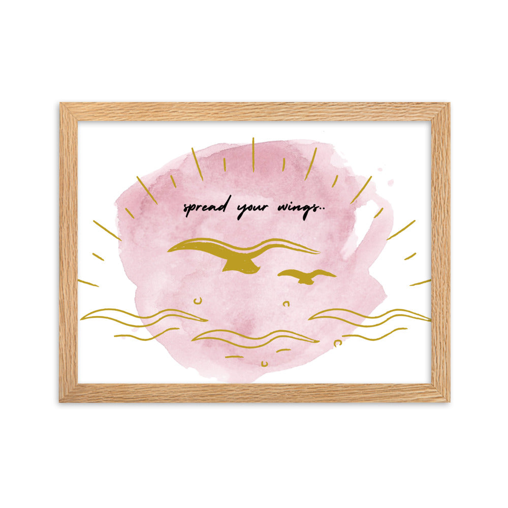 "Thankful for the Little Things" Framed Matte Paper Poster B