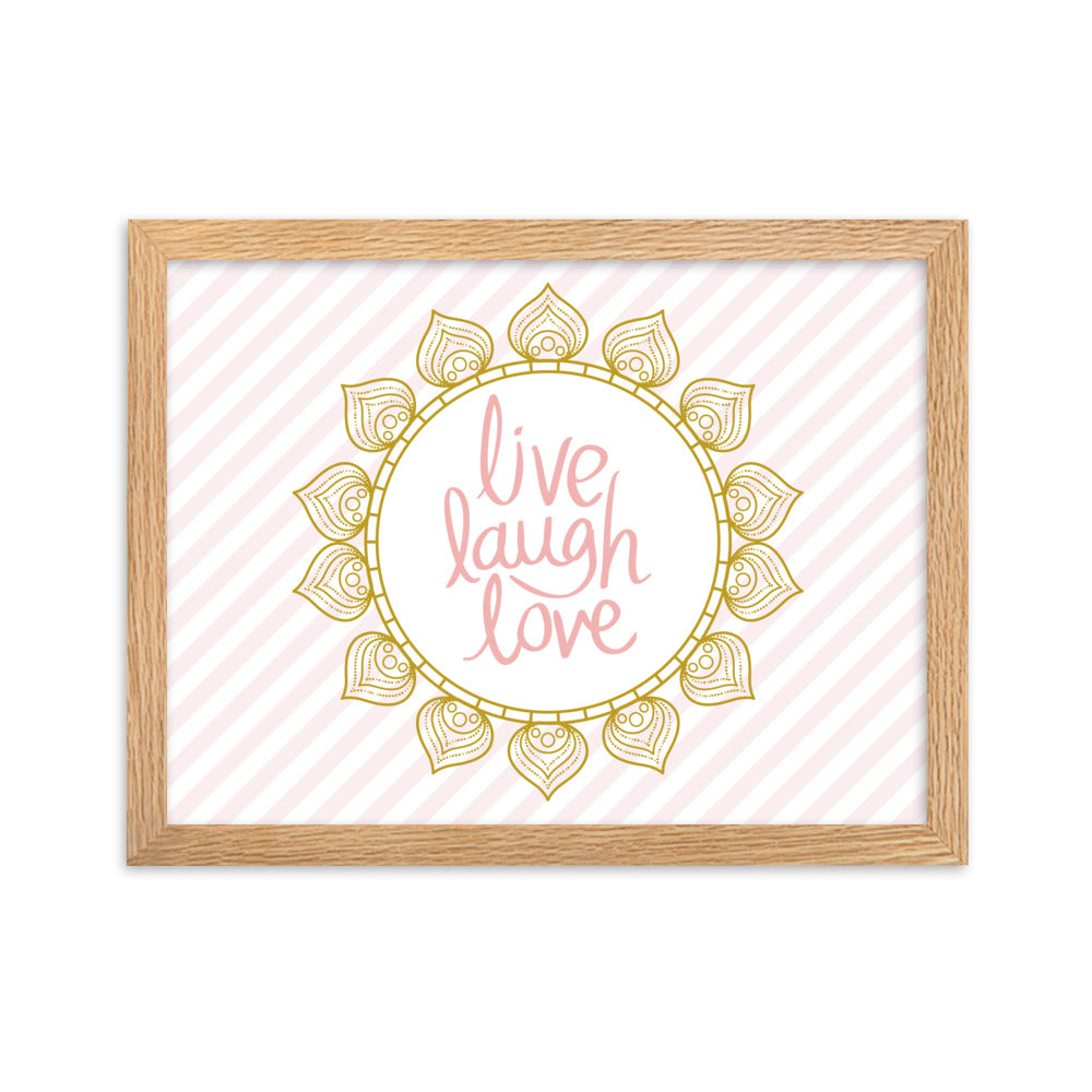 "Thankful for the Little Things" Framed Matte Paper Poster C