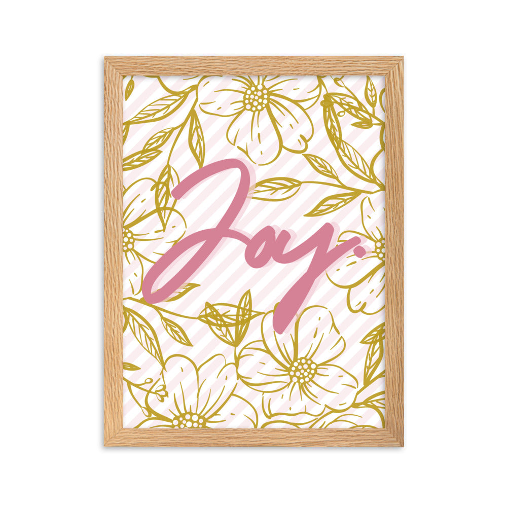 "Thankful for the Little Things" Framed Matte Paper Poster H