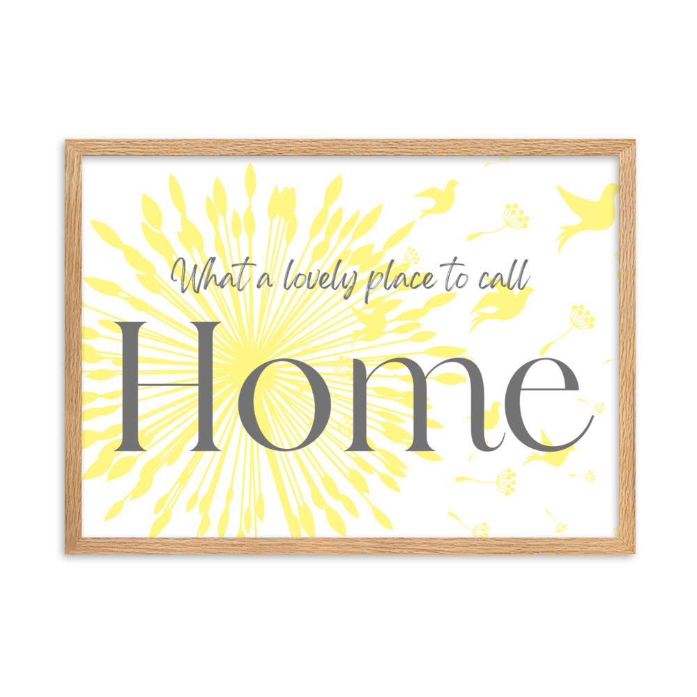 "Place to Call Home" Framed Matte Paper Poster