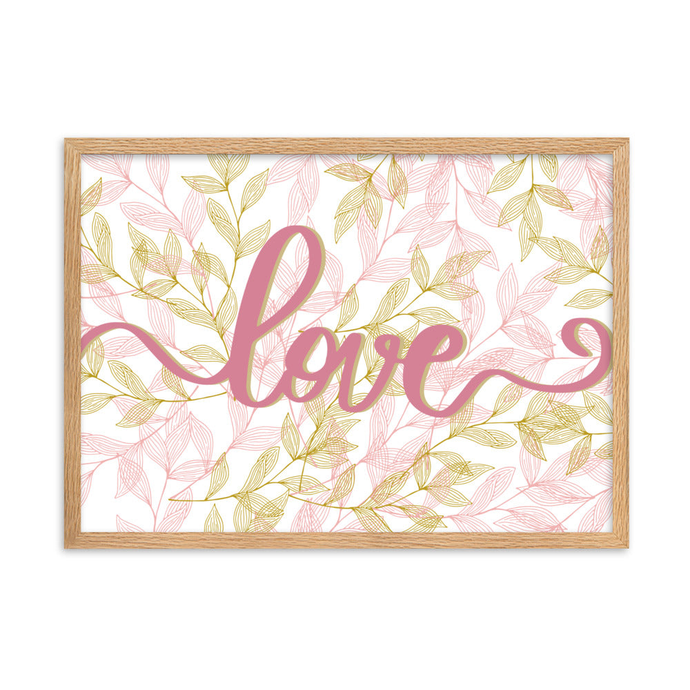 "Thankful for the Little Things" Framed Matte Paper Poster A