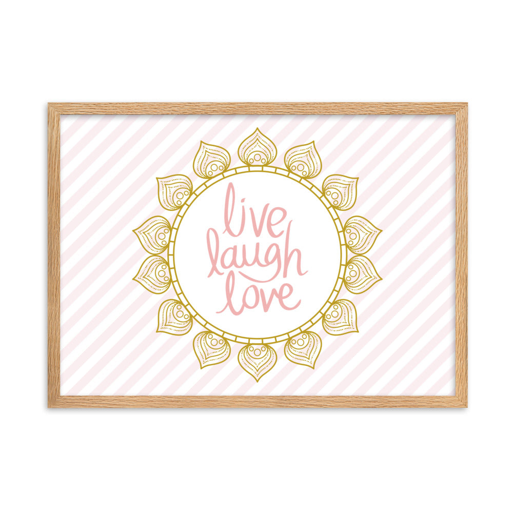 "Thankful for the Little Things" Framed Matte Paper Poster C