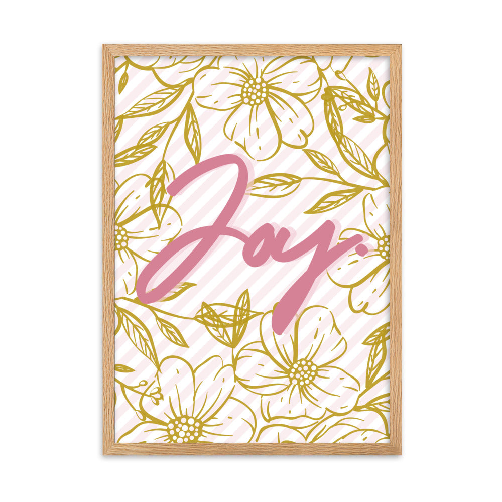 "Thankful for the Little Things" Framed Matte Paper Poster H