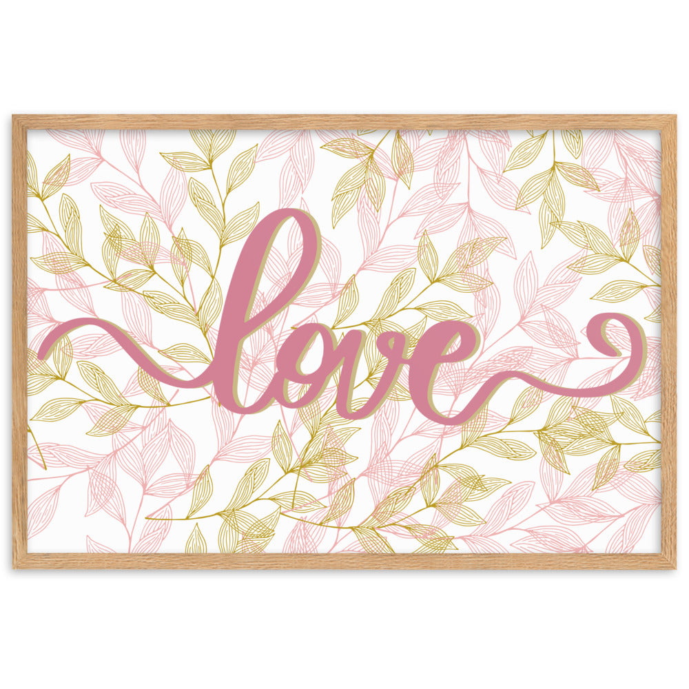 "Thankful for the Little Things" Framed Matte Paper Poster A