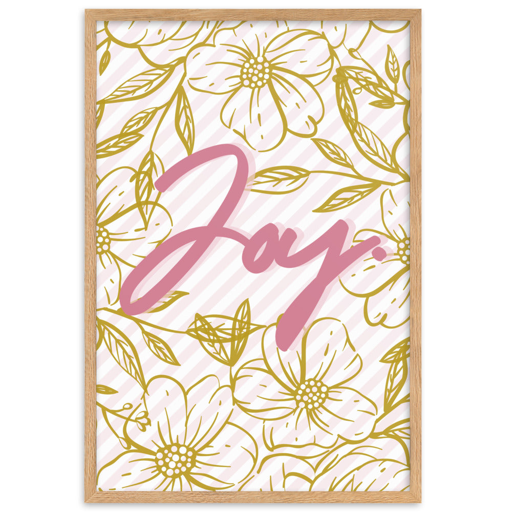 "Thankful for the Little Things" Framed Matte Paper Poster H