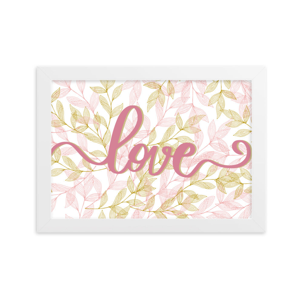 "Thankful for the Little Things" Framed Matte Paper Poster A