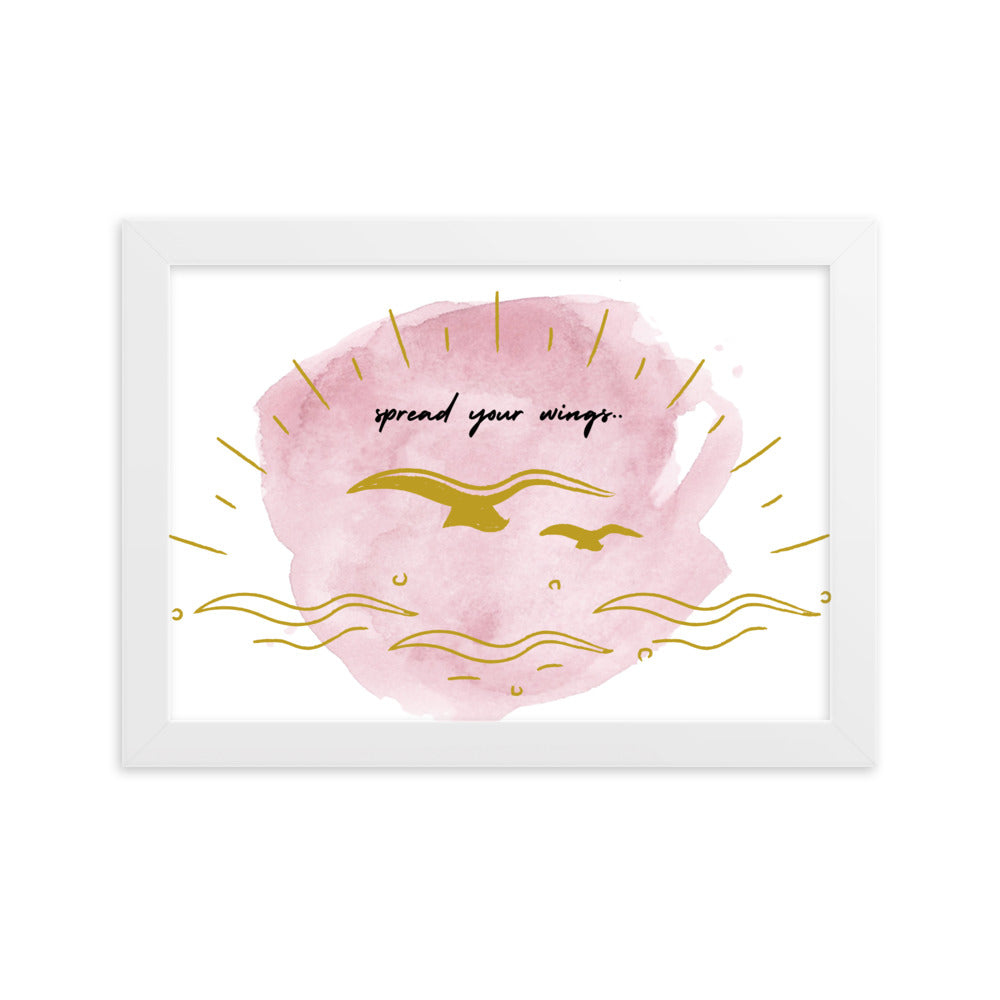 "Thankful for the Little Things" Framed Matte Paper Poster B