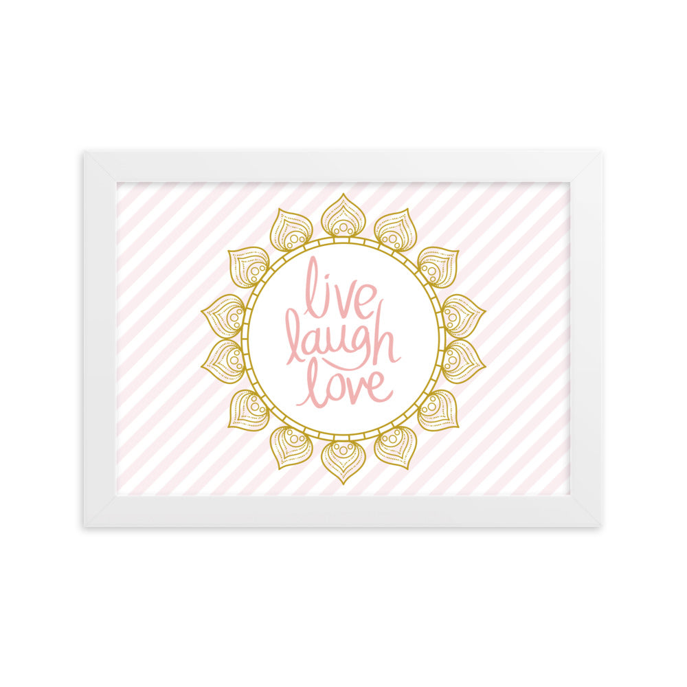 "Thankful for the Little Things" Framed Matte Paper Poster C