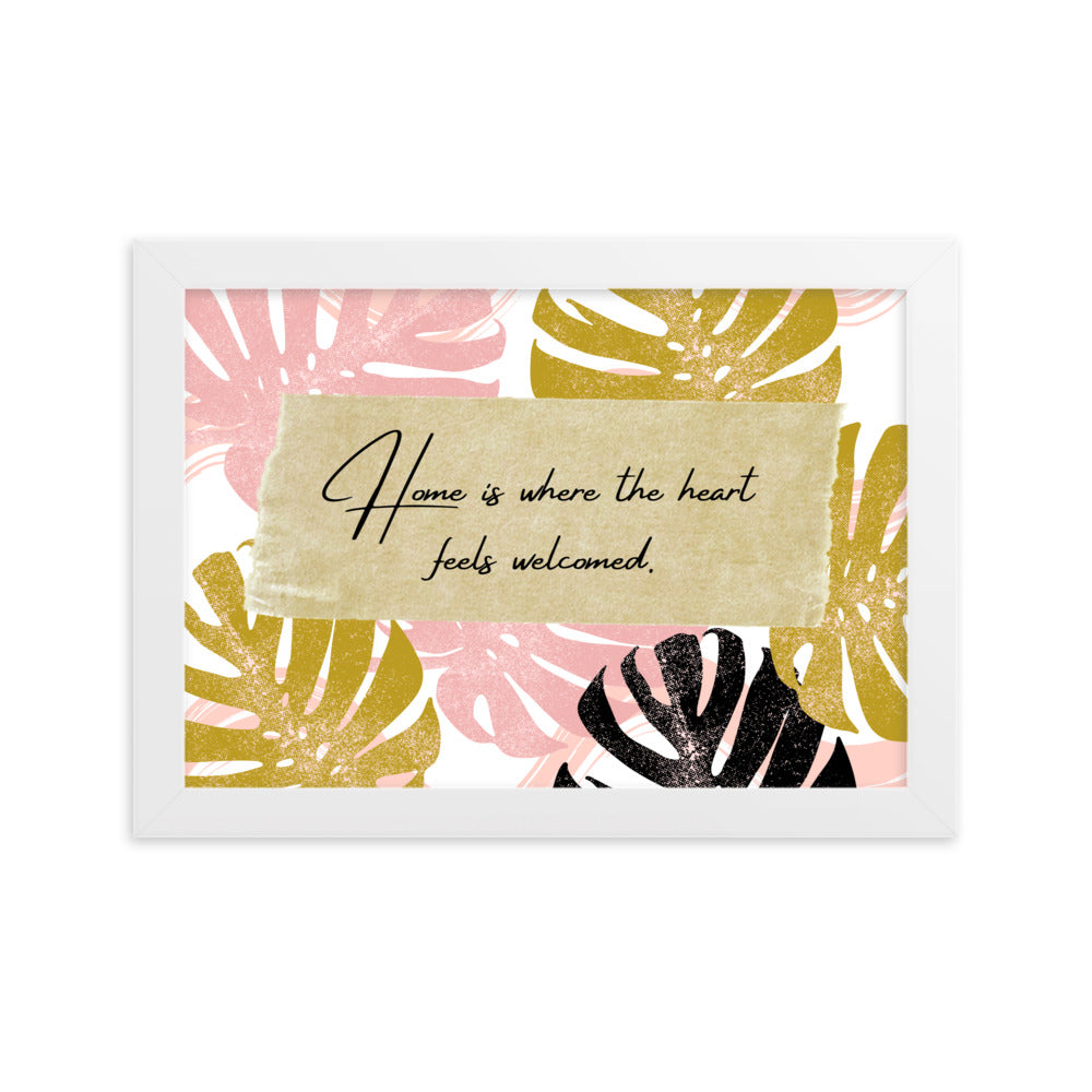 "Thankful for the Little Things" Framed Matte Paper Poster G
