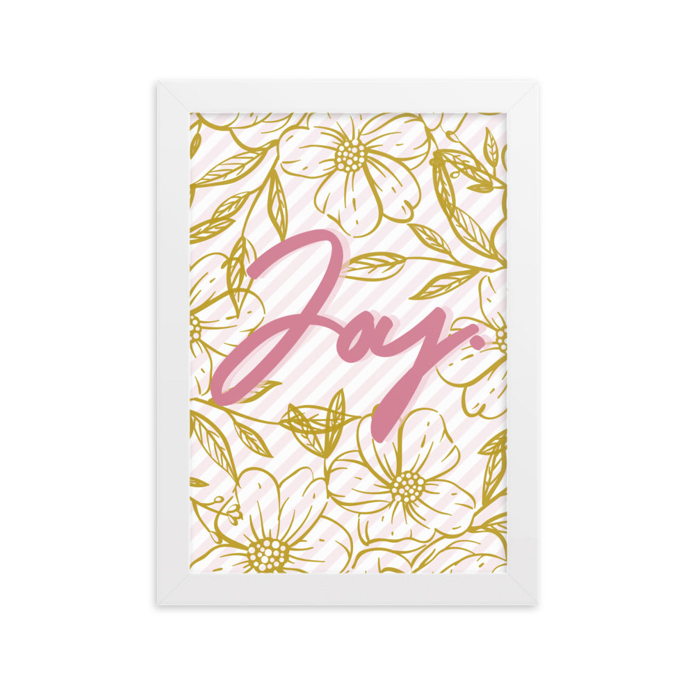 "Thankful for the Little Things" Framed Matte Paper Poster H