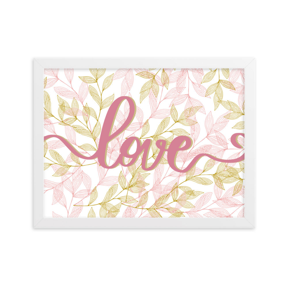 "Thankful for the Little Things" Framed Matte Paper Poster A