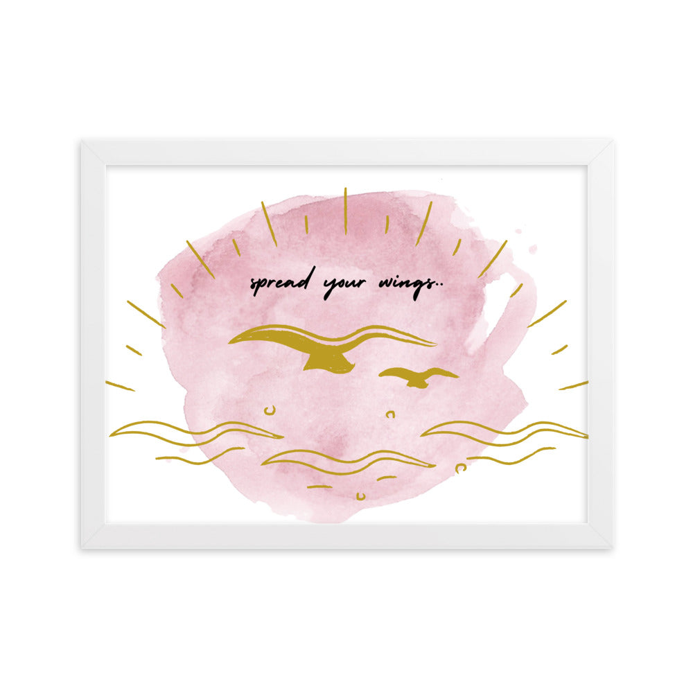 "Thankful for the Little Things" Framed Matte Paper Poster B
