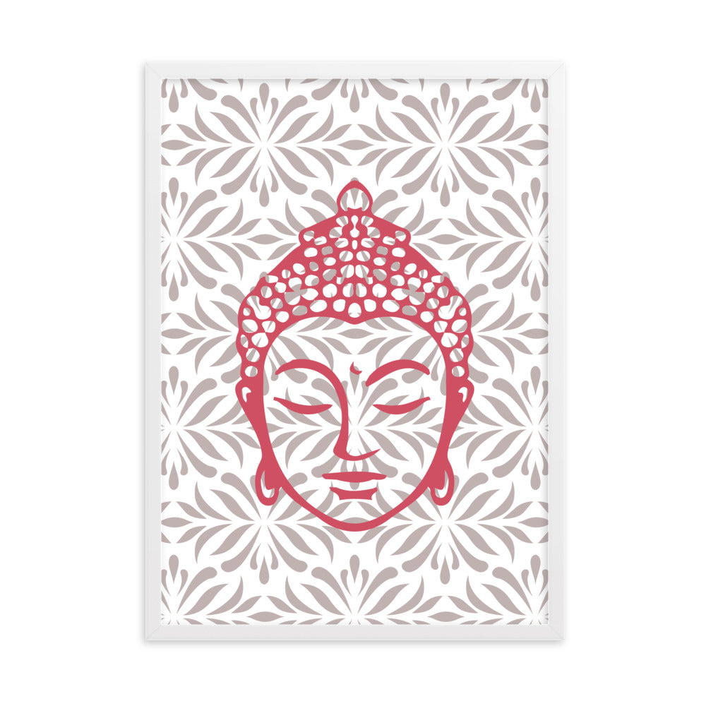 Rose Buddha Framed Matte Paper Poster Vertical