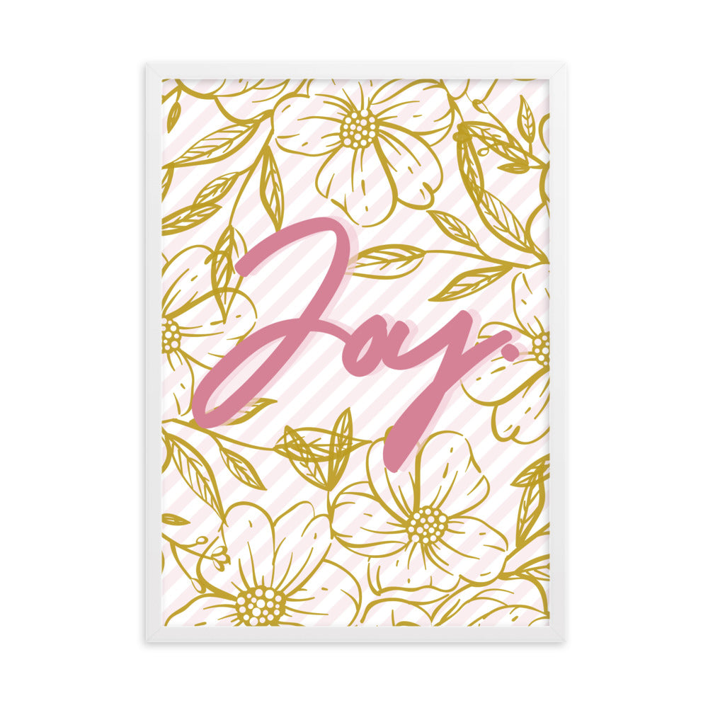 "Thankful for the Little Things" Framed Matte Paper Poster H