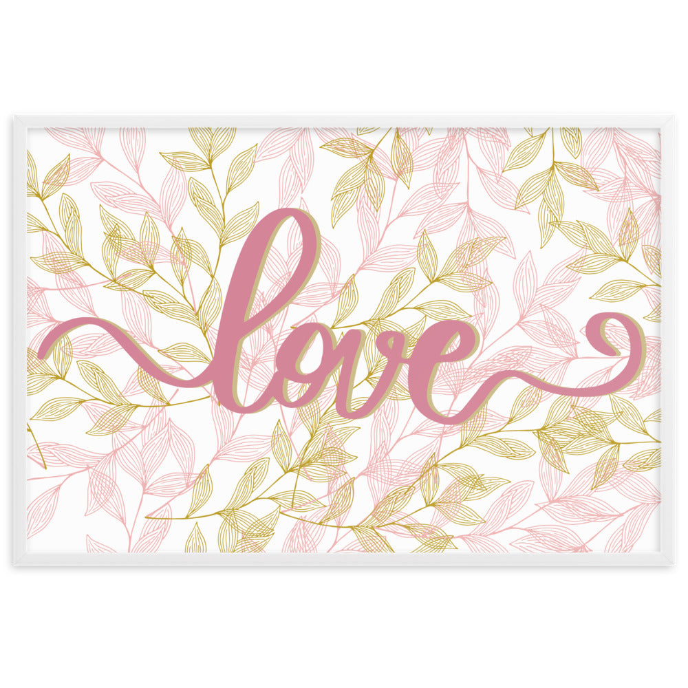 "Thankful for the Little Things" Framed Matte Paper Poster A