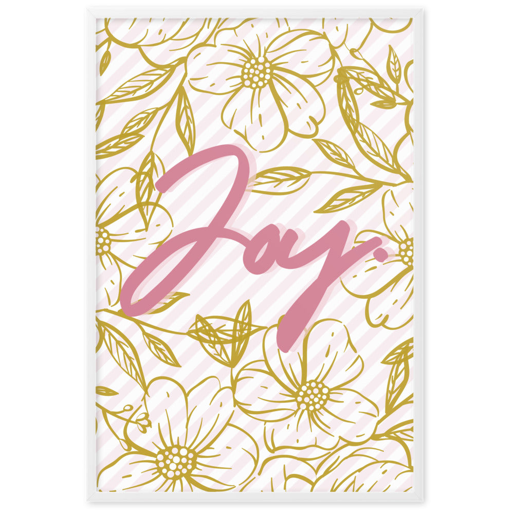 "Thankful for the Little Things" Framed Matte Paper Poster H