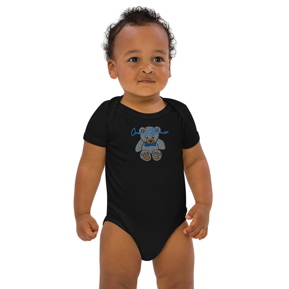 Baby Boy's Signature Teddy Bear Organic Cotton Onesie