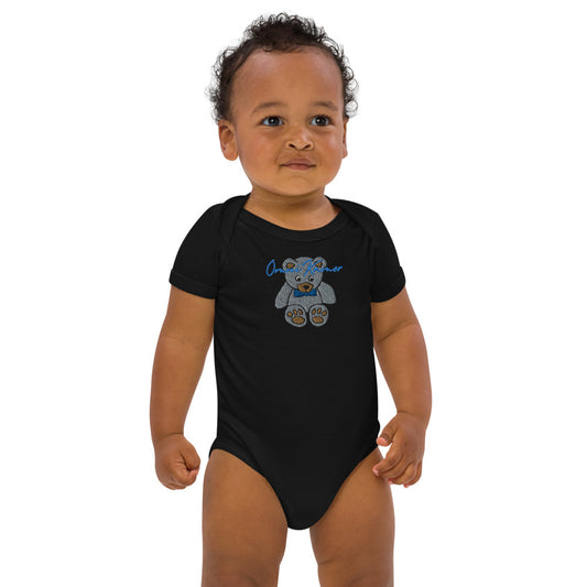 Baby Boy's Signature Teddy Bear Organic Cotton Onesie