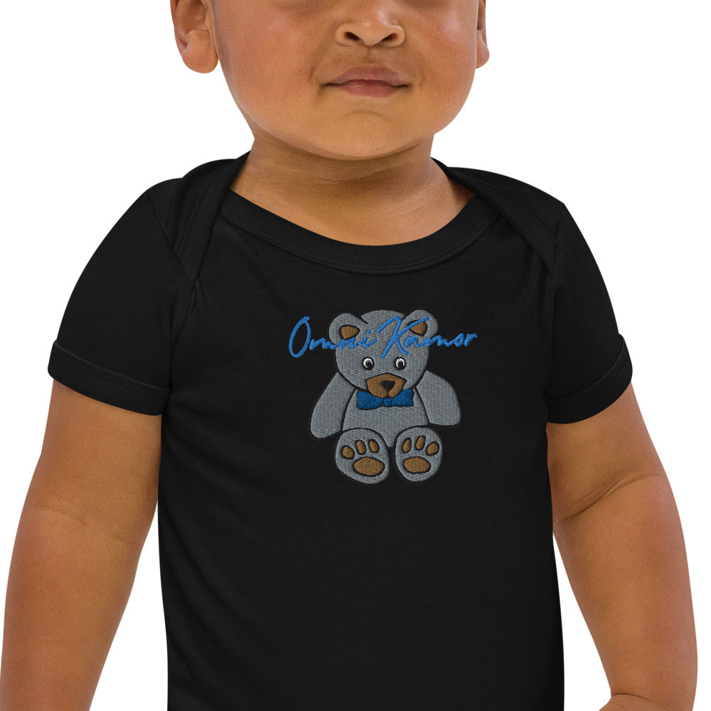 Baby Boy's Signature Teddy Bear Organic Cotton Onesie