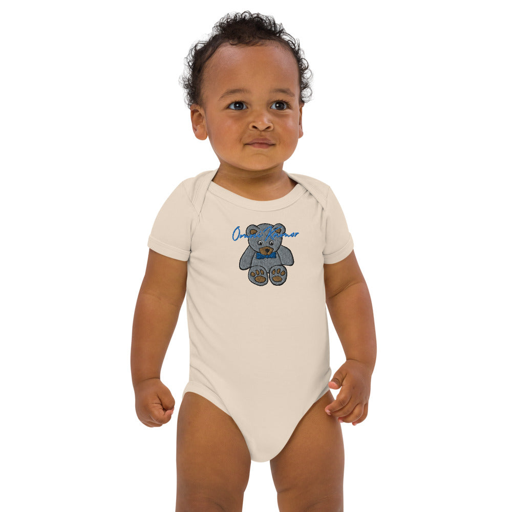 Baby Boy's Signature Teddy Bear Organic Cotton Onesie