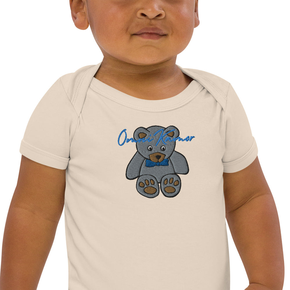Baby Boy's Signature Teddy Bear Organic Cotton Onesie