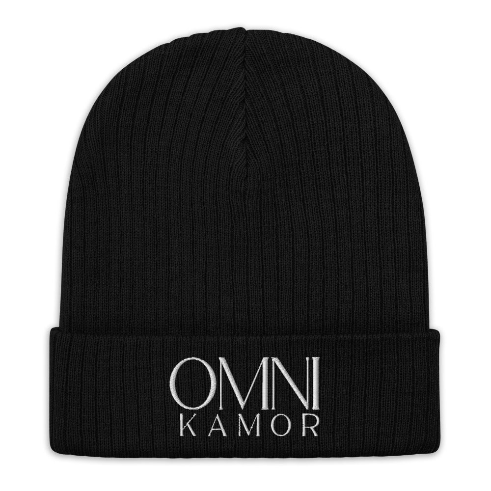Embroidered Stacked Logo Recycled Cuffed Beanie