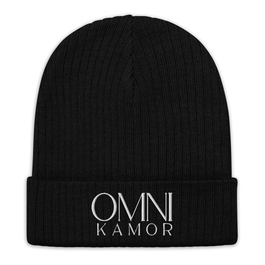 Embroidered Stacked Logo Recycled Cuffed Beanie