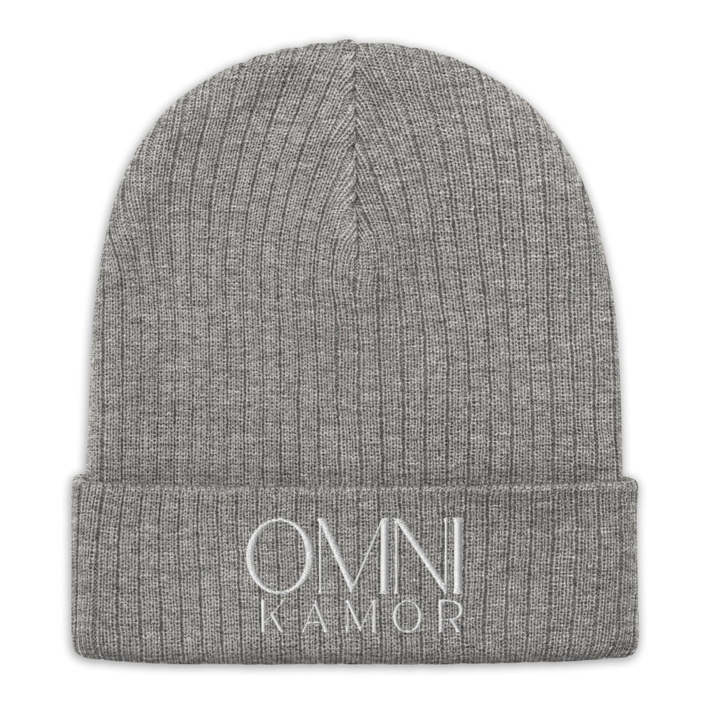Embroidered Stacked Logo Recycled Cuffed Beanie