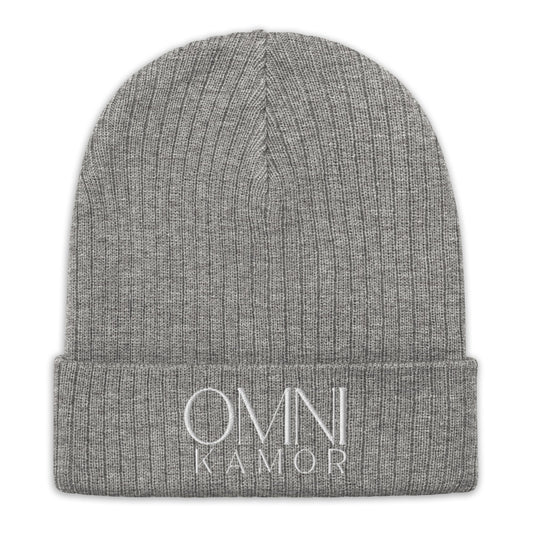 Embroidered Stacked Logo Recycled Cuffed Beanie